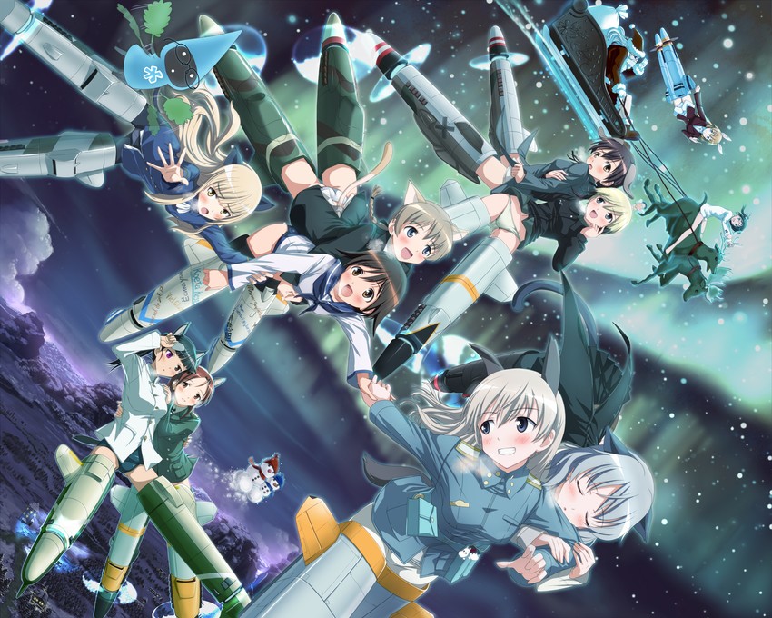 sanya v. litvyak, eila ilmatar juutilainen, miyafuji yoshika, erica hartmann, gertrud barkhorn, and 8 more (world witches series and 2 more) drawn by hi-ho-