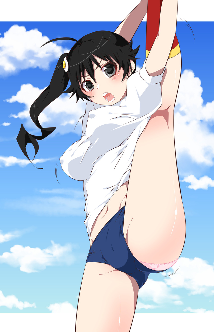 araragi karen (monogatari and 1 more) drawn by kakoikaren
