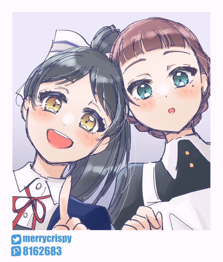 hazuki ren and saya (love live! and 1 more) drawn by nagatsuki_chihoru