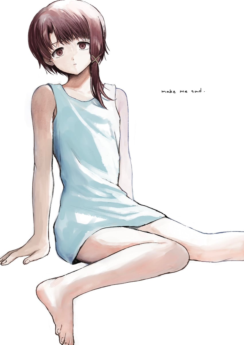 iwakura lain (serial experiments lain) drawn by hato_popo_37