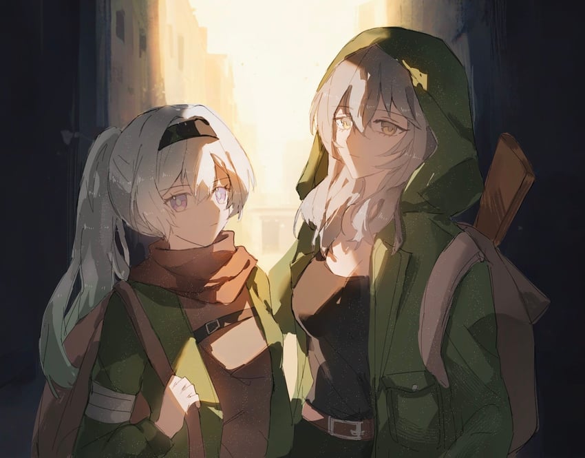 trailblazer, firefly, and stelle (honkai and 1 more) drawn by minutes_(minutes_draw)