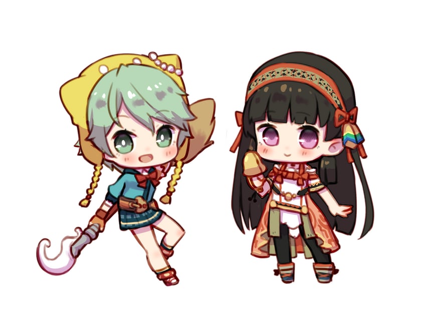 shallistera and shallotte elminus (atelier and 1 more) drawn by kinakonato