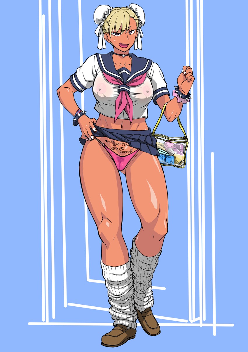 chun-li (street fighter) drawn by makinaru