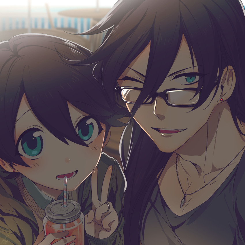 izumi-no-kami kanesada and horikawa kunihiro (touken ranbu) drawn by hebino_rai
