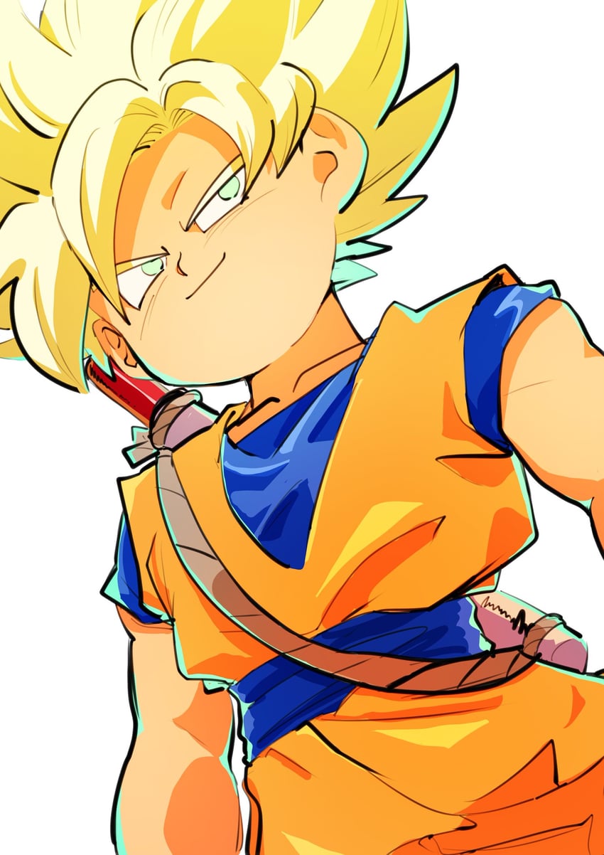 son goku (dragon ball and 1 more) drawn by 9302w_(user_wjpg8475)