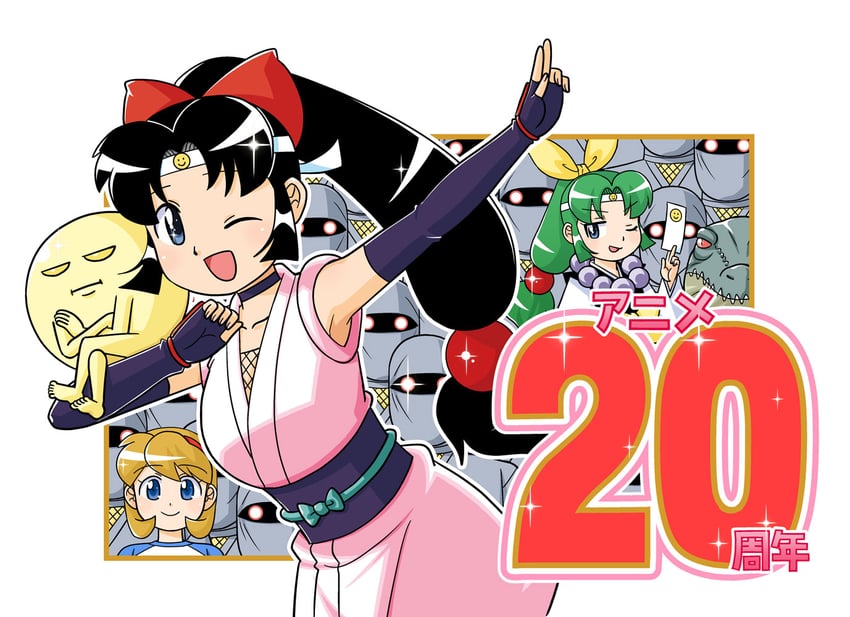 shinobu, onsokumaru, shiranui kaede, and miyabi (ninin ga shinobuden and 1 more) drawn by koga_ryouichi