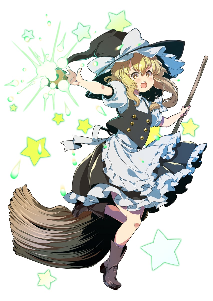kirisame marisa (touhou and 1 more) drawn by inagata