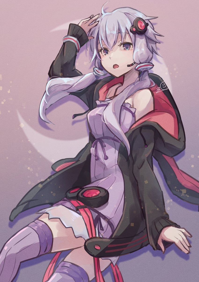 yuzuki yukari (vocaloid and 1 more) drawn by mikuni144