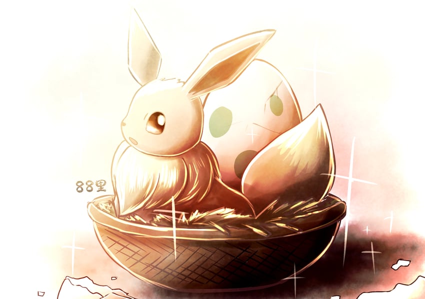 eevee (pokemon) drawn by yayazato_88