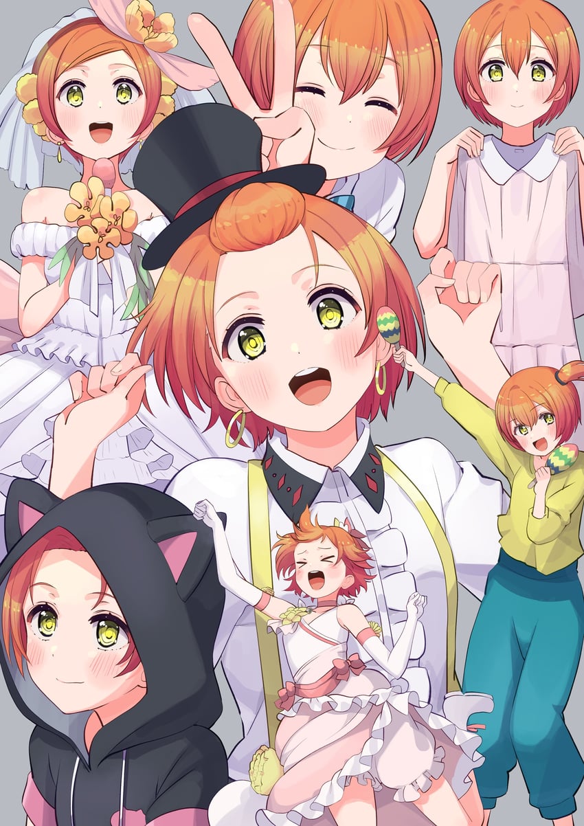 hoshizora rin (love live! and 1 more) drawn by cream_(nipakupa)