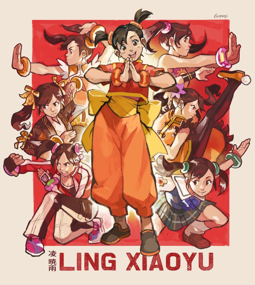 ling xiaoyu (tekken and 6 more) drawn by rica_diaz