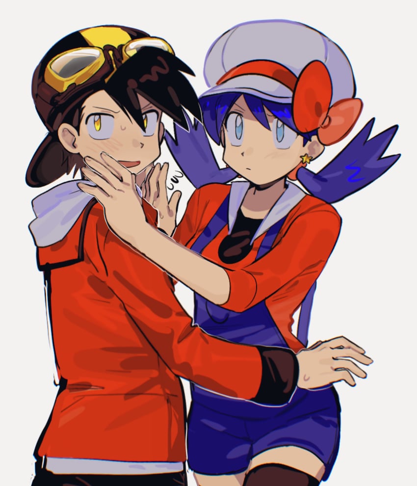 ethan and kris (pokemon and 1 more) drawn by afyewv5