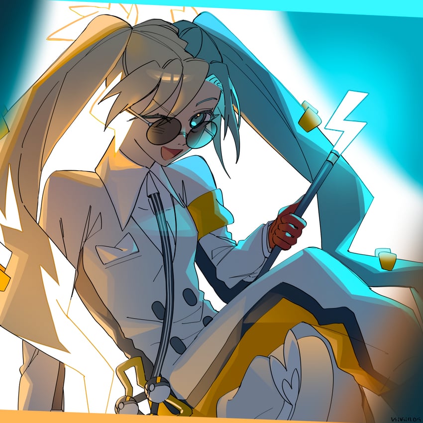 hatsune miku and electric miku (pokemon and 2 more) drawn by kiki1109