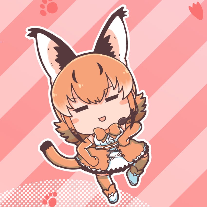 caracal (kemono friends and 1 more) drawn by numazoko_namazu