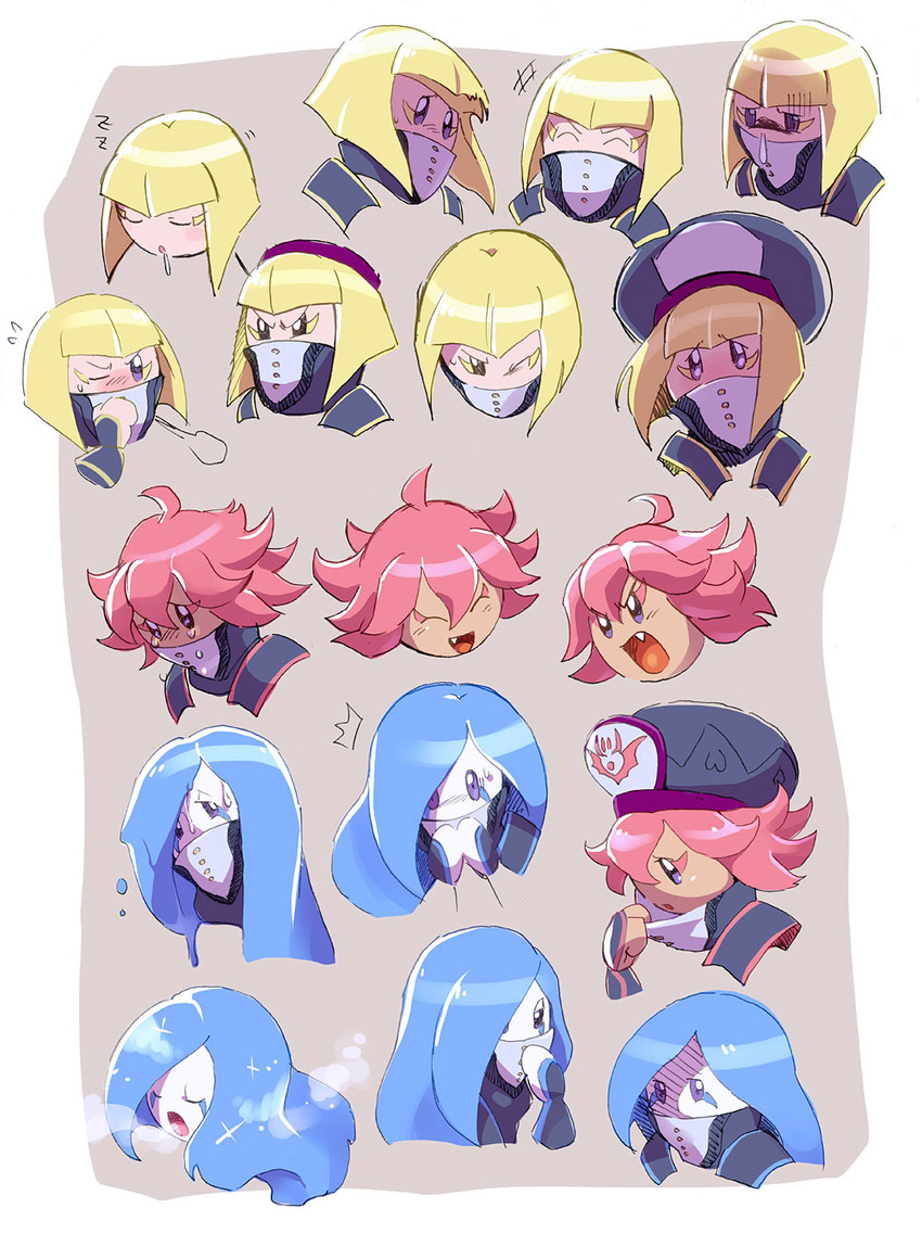 zan partizanne, francisca, and flamberge (kirby and 1 more) drawn by kumoketu
