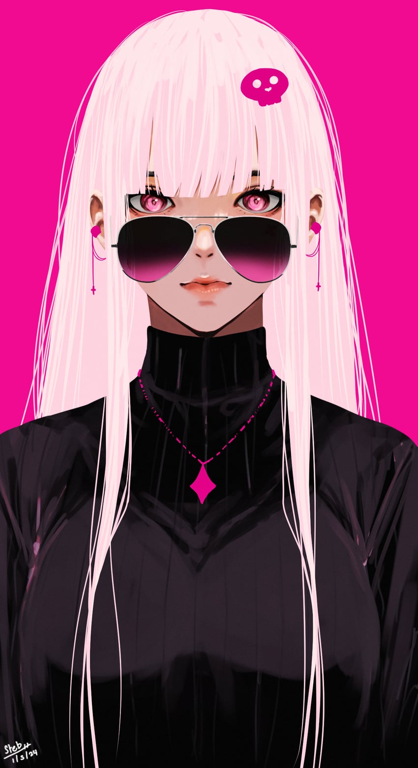 mori calliope (hololive and 1 more) drawn by steb