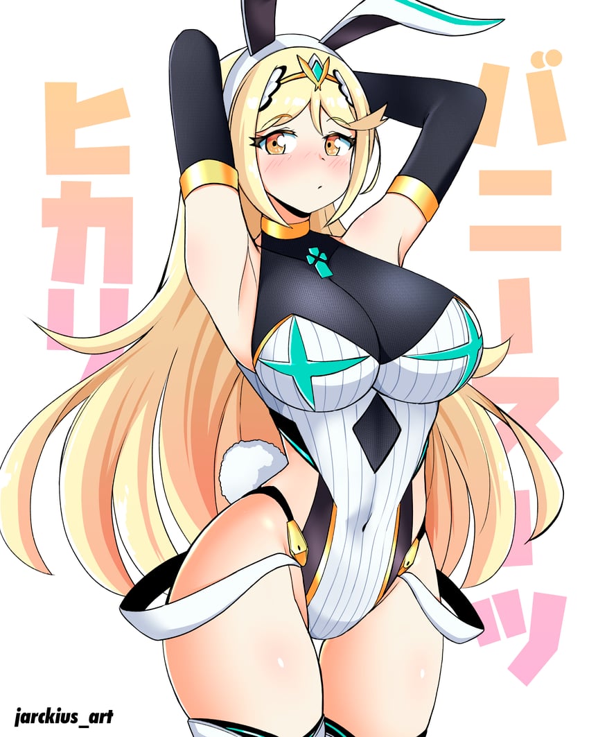 mythra (xenoblade chronicles and 1 more) drawn by jarckius
