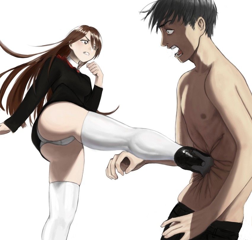black delmo and naomi (aika and 1 more) drawn by azelweien