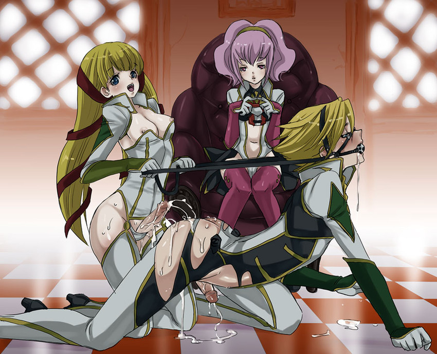 anya alstreim, gino weinberg, and monica kruszewski (code geass) drawn by shiraishi_asuka