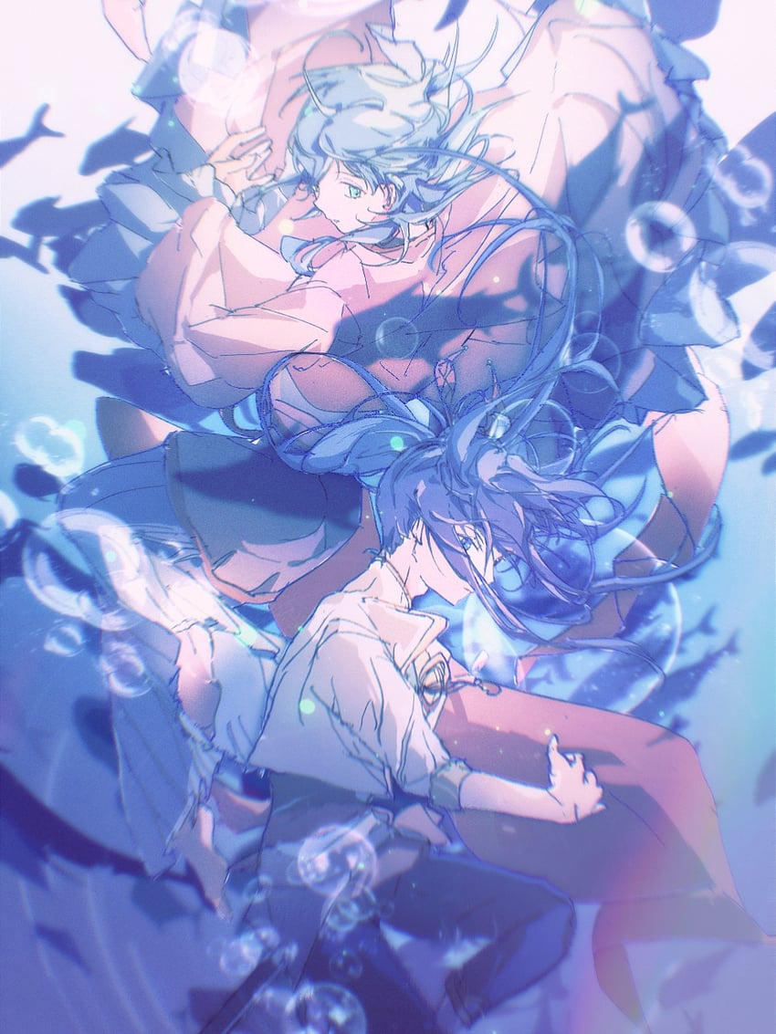 kanzaki souma and shinkai kanata (ensemble stars!) drawn by shanasapphire