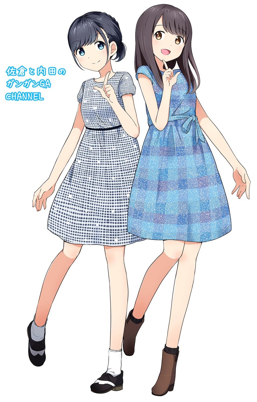 sakura ayane and uchida maaya (real life) drawn by koa