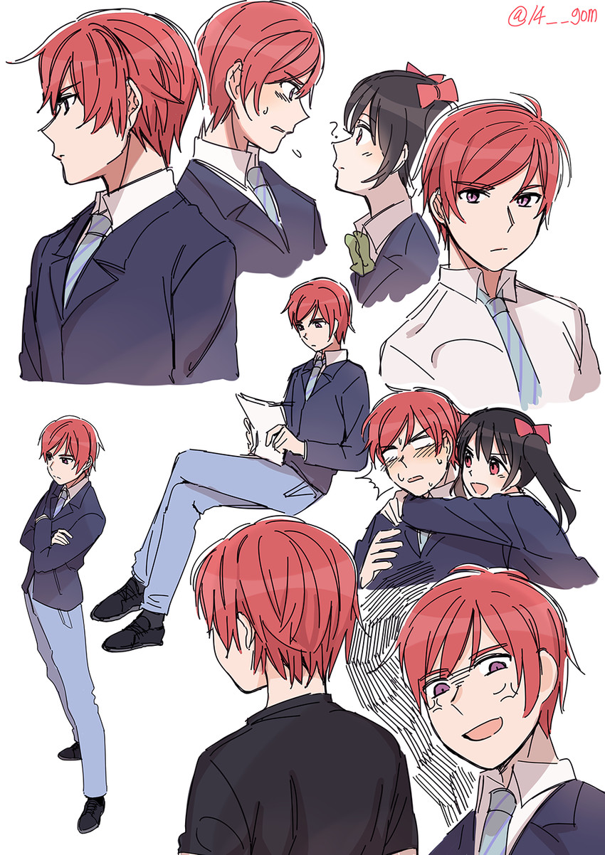 nishikino maki and yazawa nico (love live! and 1 more) drawn by 14_(vision5032)
