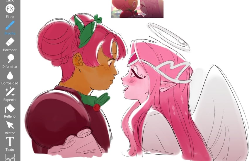 eternal sugar cookie and hollyberry cookie (cookie run and 1 more) drawn by choxolatadafria