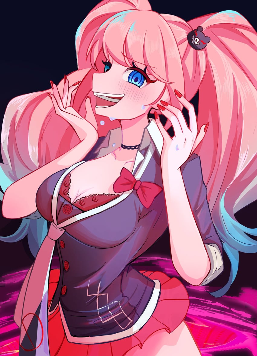 enoshima junko (danganronpa and 1 more) drawn by nia_(nya_nanjr)