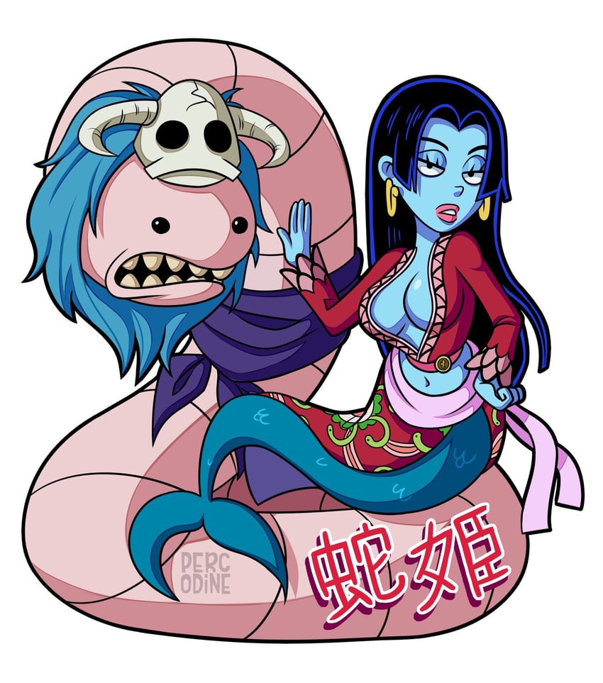 boa hancock, salome, queen amphitrite, and alaskan bull worm (one piece and 1 more) drawn by percodine