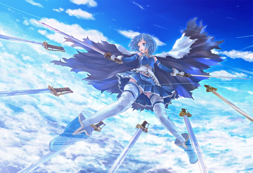 miki sayaka (mahou shoujo madoka magica) drawn by tamago_tomato