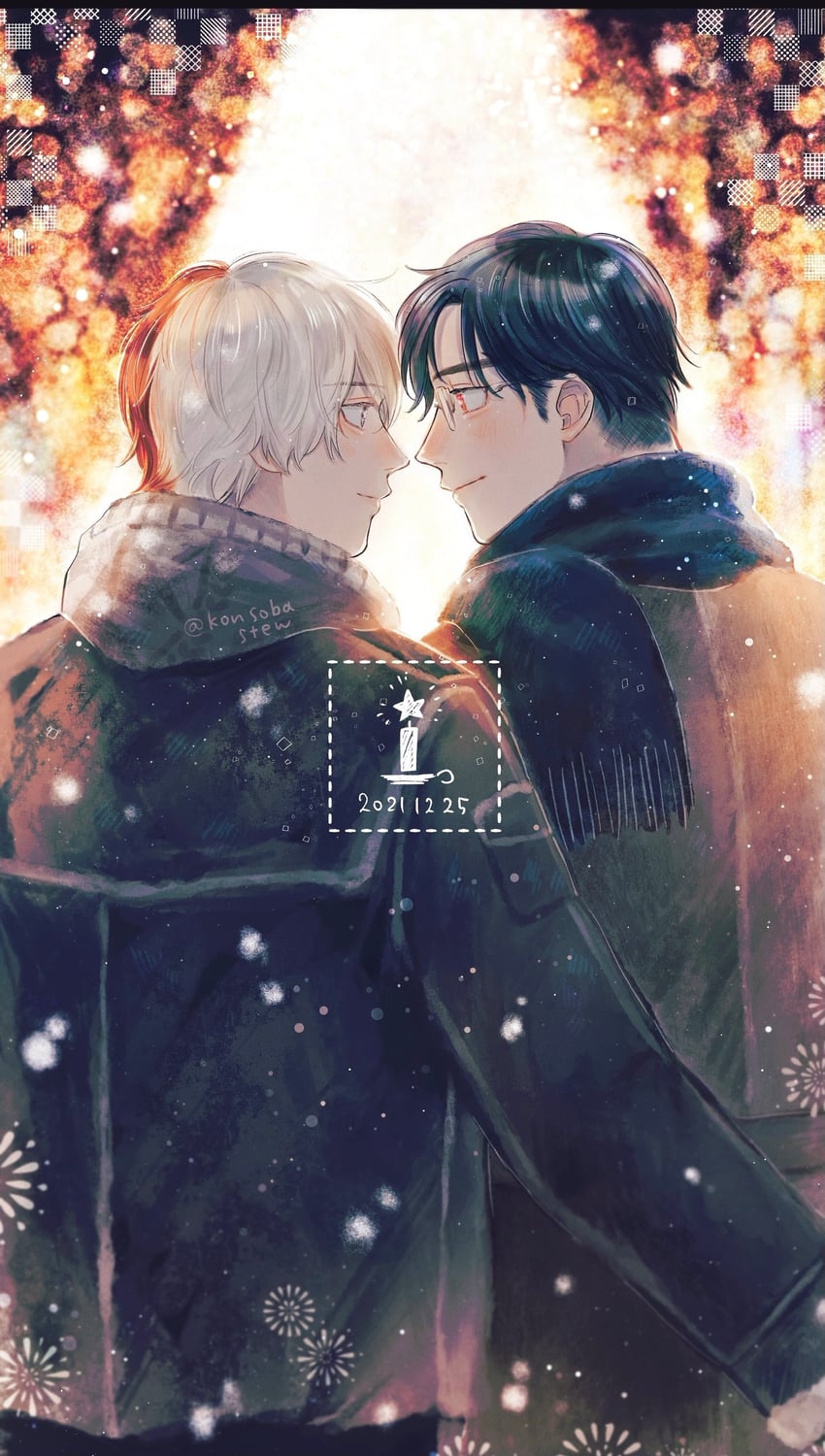 todoroki shoto and iida tenya (boku no hero academia) drawn by konsobastew