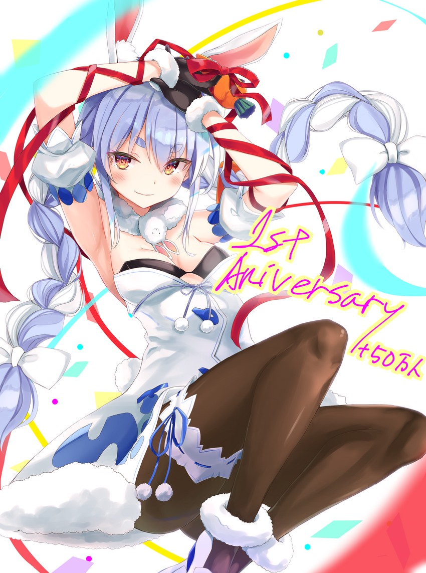 usada pekora and don-chan (hololive) drawn by toshizou_(0714)