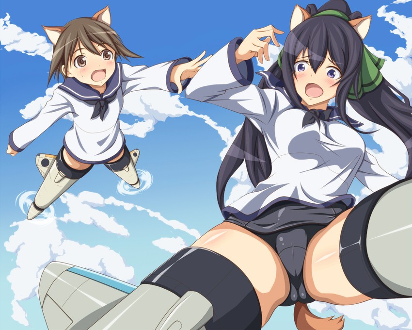miyafuji yoshika and shinonono houki (world witches series and 2 more) drawn by mei_ichi