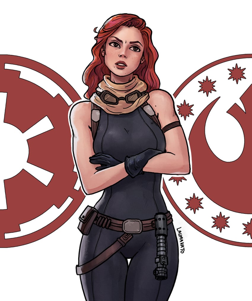 mara jade (star wars) drawn by mistermat05