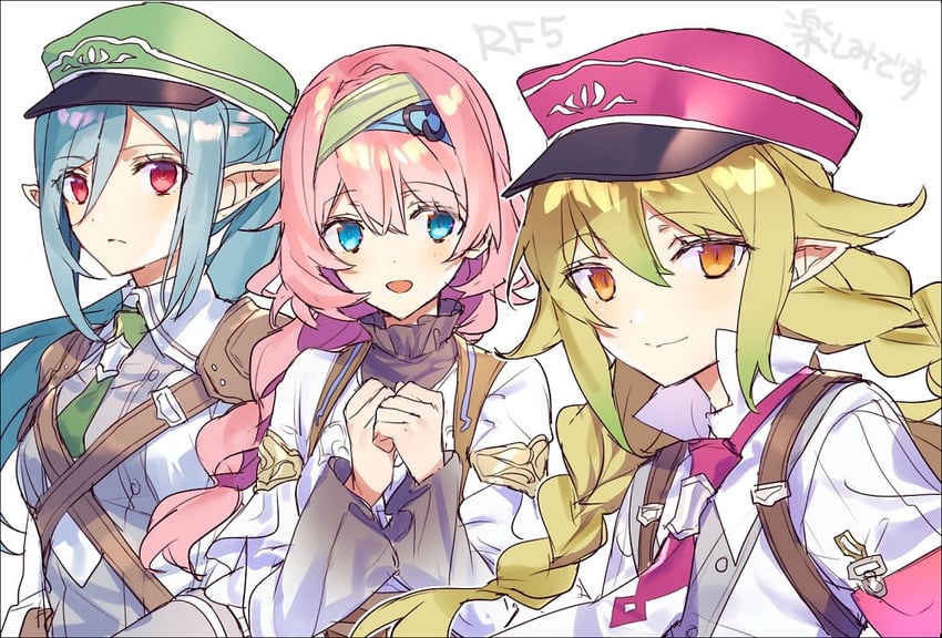 priscilla, livia, and scarlett (rune factory and 1 more) drawn by karisa_(nbsdashi284)