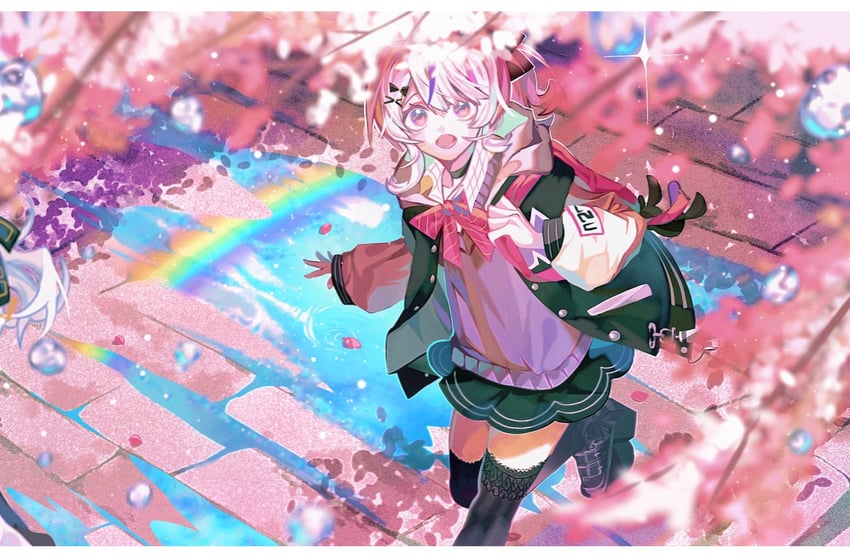 maria marionette and sir ventrilo (nijisanji and 1 more) drawn by chapret10