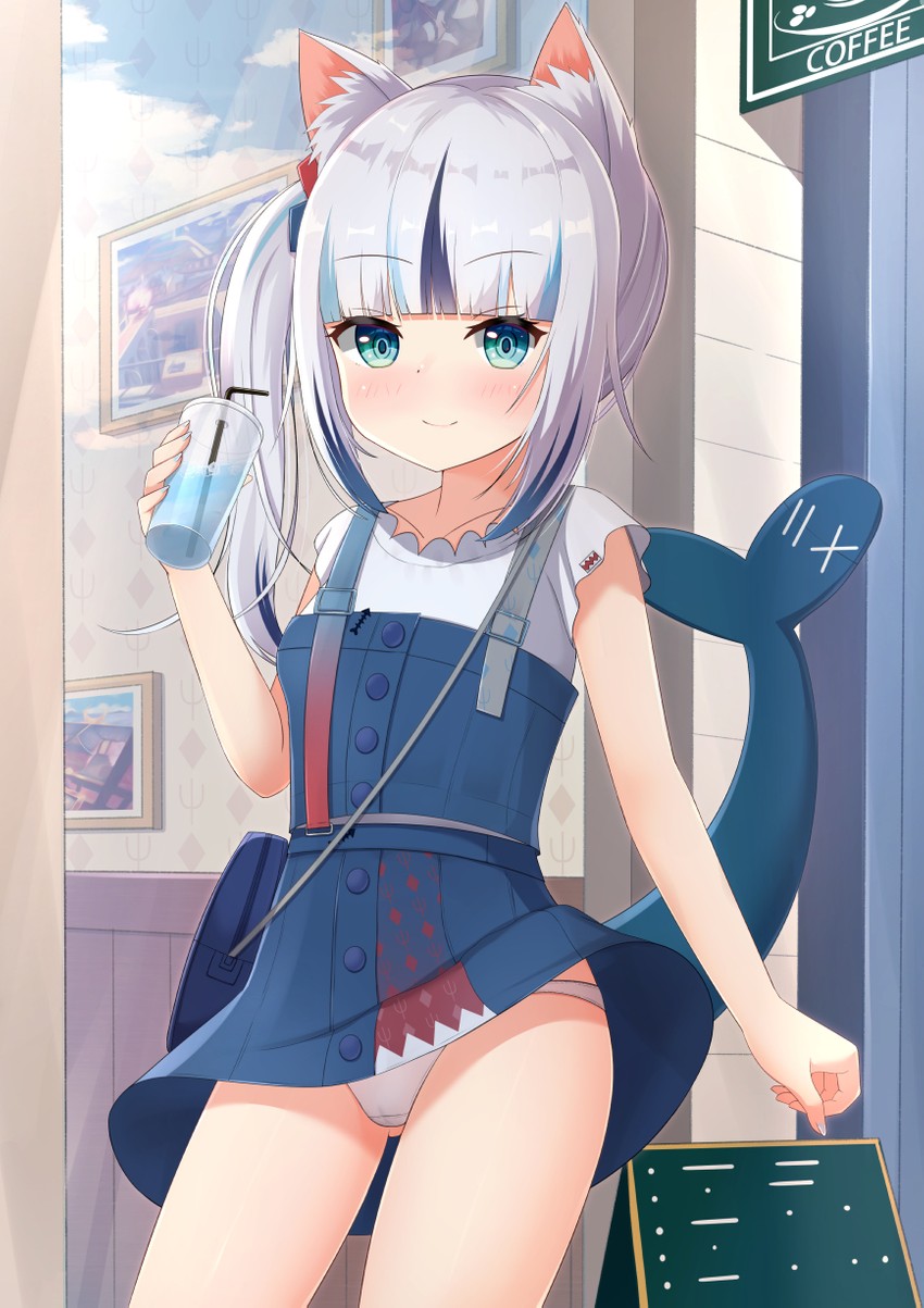 gawr gura (hololive and 1 more) drawn by nc731