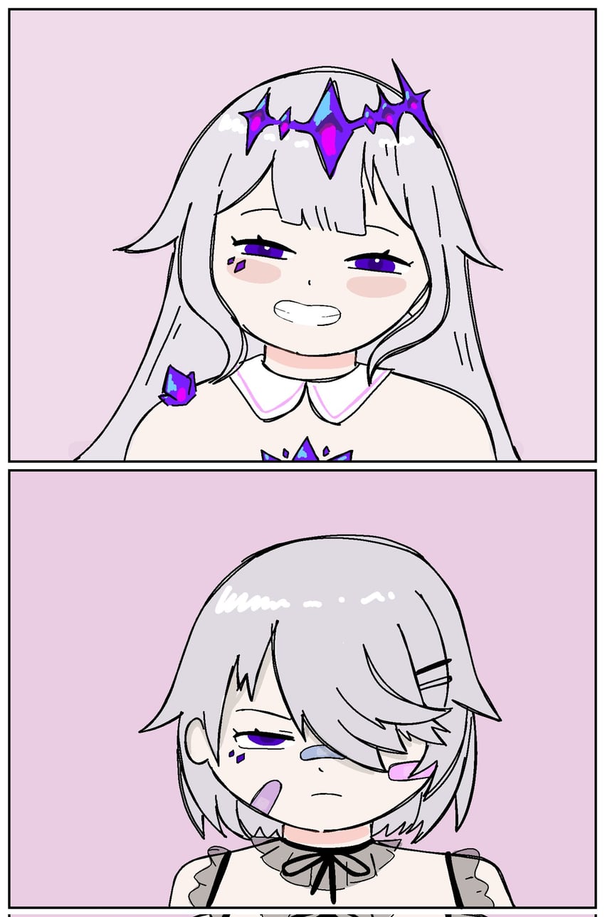 koseki bijou (hololive and 2 more) drawn by chibichangus