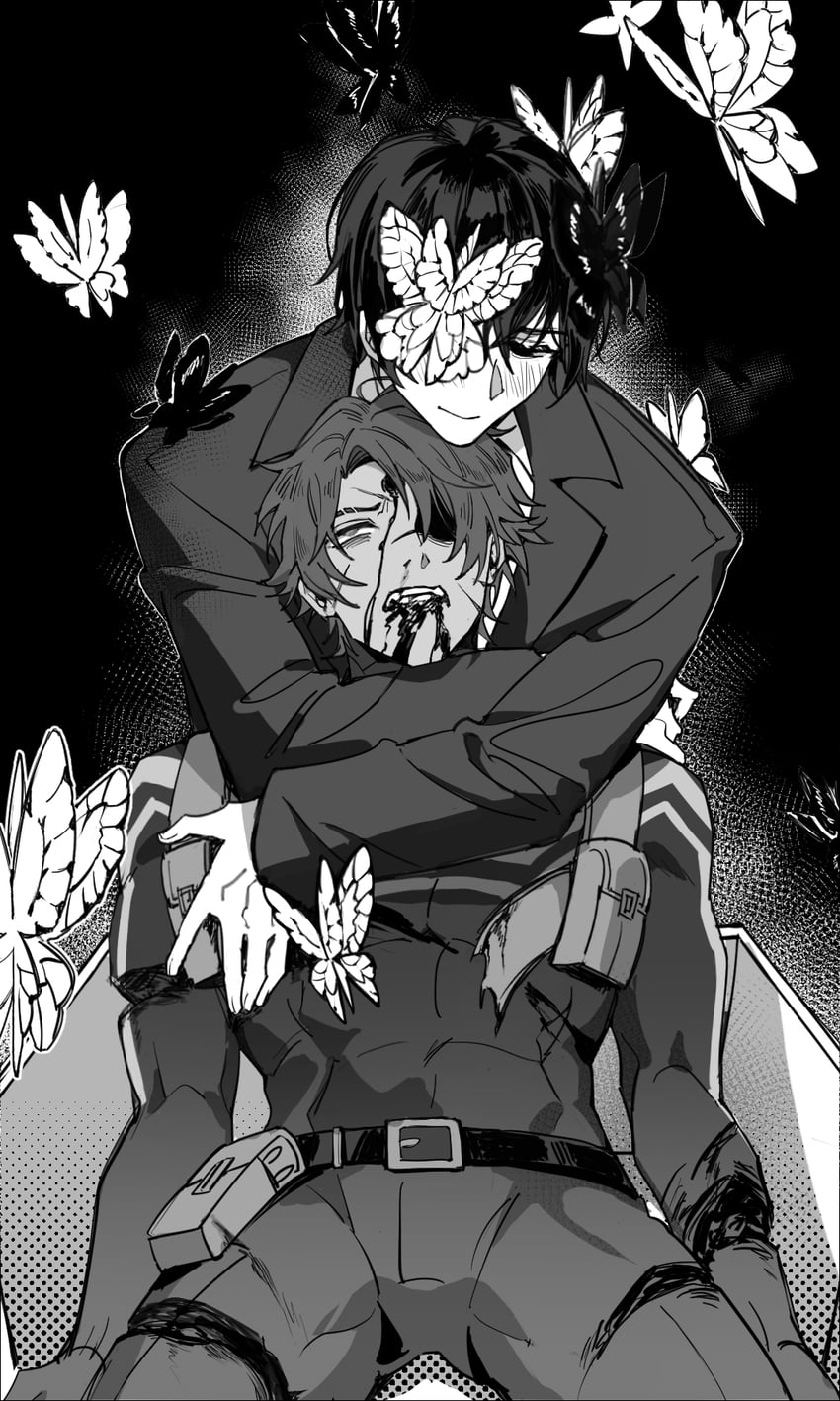 yi sang and heathcliff (project moon and 1 more) drawn by baihuahua5441