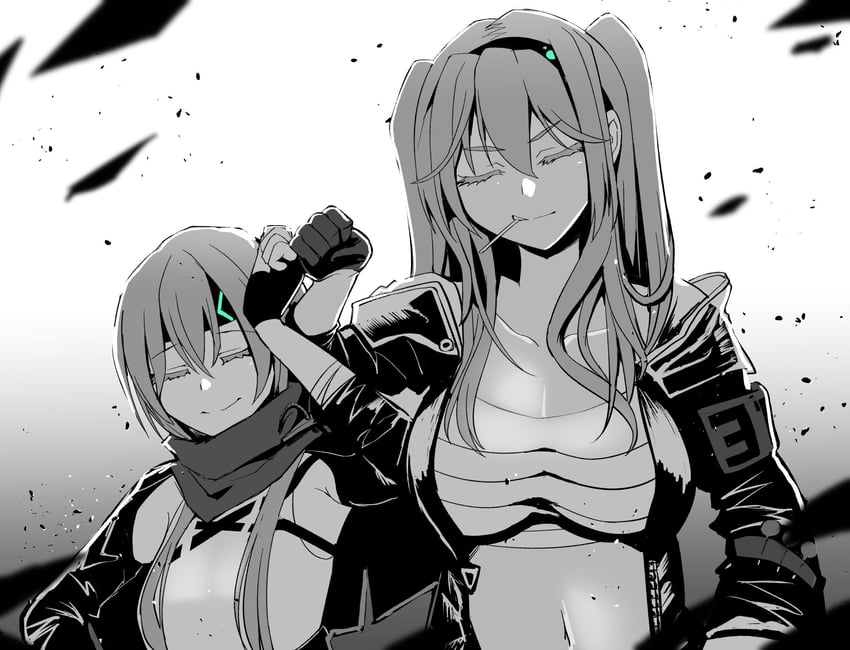 matsuoka chiroru and kurozawa maki (heaven burns red) drawn by kenpi_(hs-totyu)
