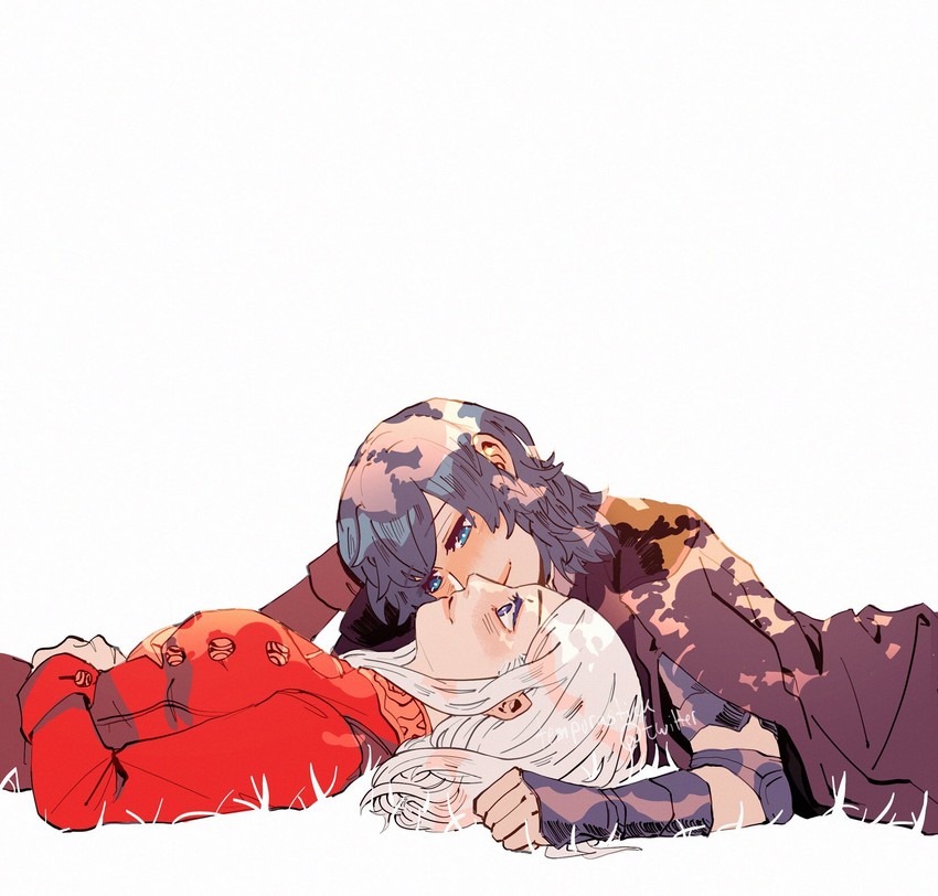 female byleth and edelgard von hresvelg (fire emblem and 1 more) drawn by tempurastick