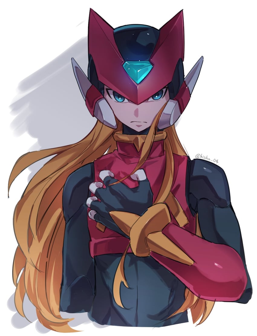 zero and zero(z) (mega man and 1 more) drawn by vani_(hisha_04)