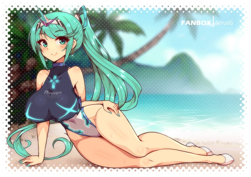 pneuma (xenoblade chronicles and 1 more) drawn by virus-g