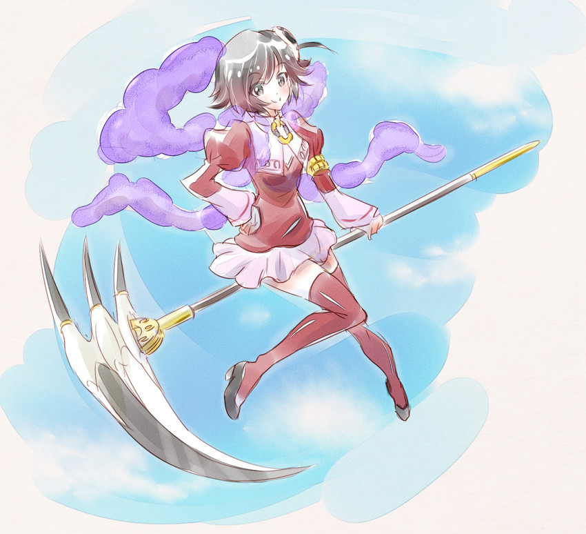 ruby rose, haqua d'rot herminium, and hayami saori (rwby and 1 more) drawn by iesupa