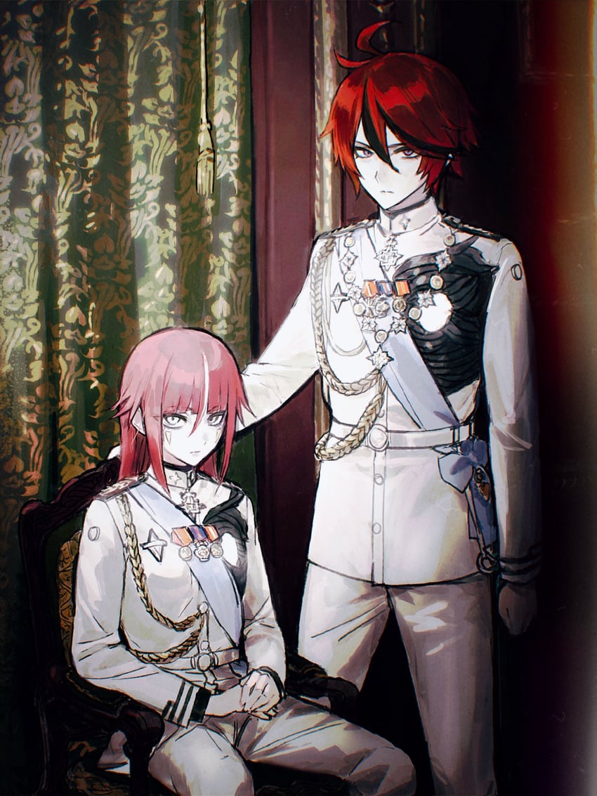 sumino takumi and kamyuhn (the hundred line -last defense academy-) drawn by yough42