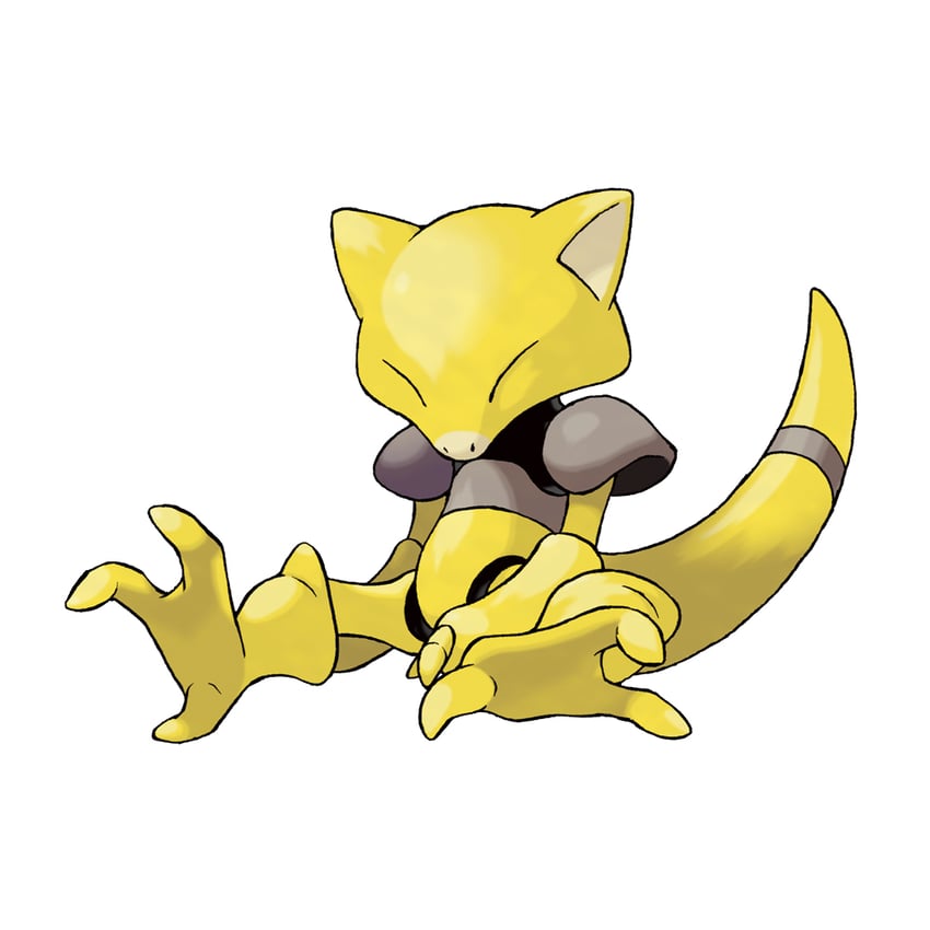 abra (pokemon and 1 more) drawn by sugimori_ken