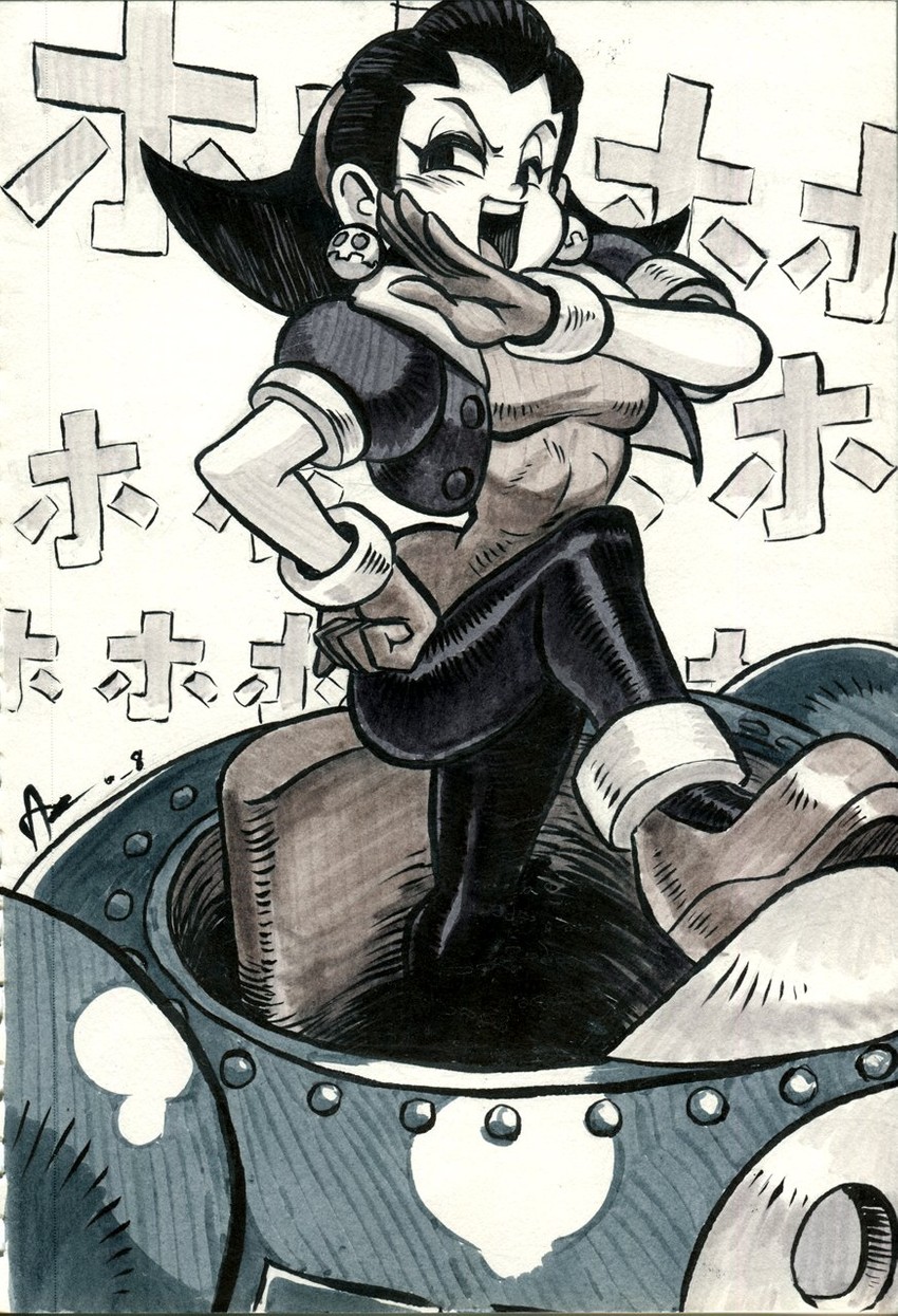 tron bonne (mega man and 2 more) drawn by alex_ahad