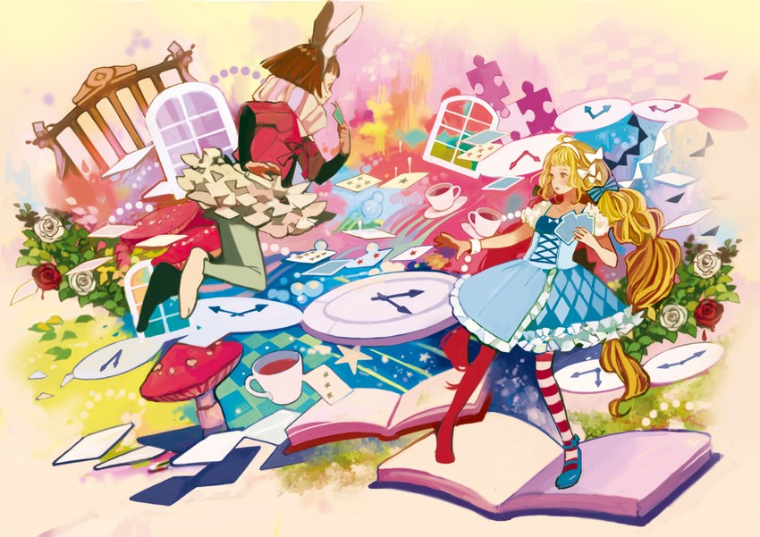 alice (alice's adventures in wonderland) drawn by 24_(24phage)