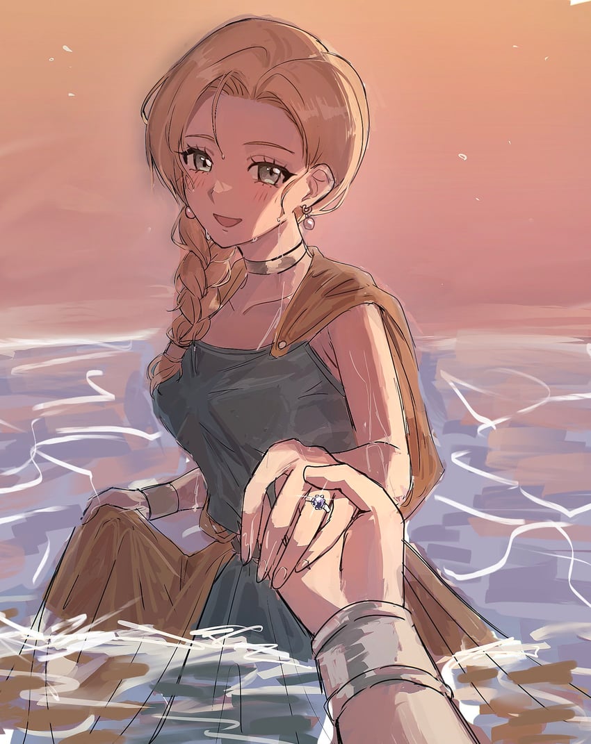 bianca and hero (dragon quest and 1 more) drawn by ogawa_(ogwckw)