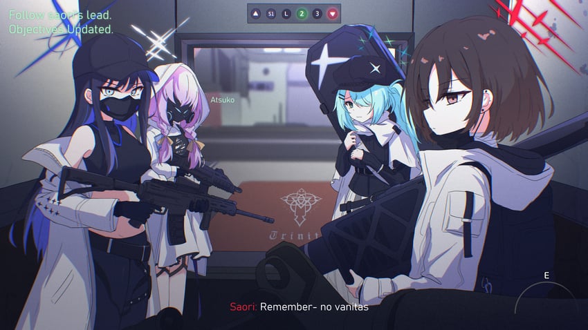 saori, atsuko, hiyori, and misaki (blue archive and 2 more) drawn by kiroshi